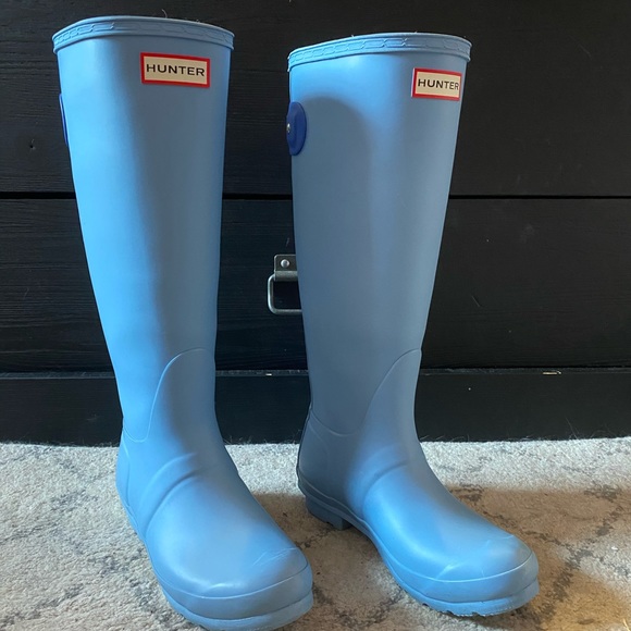 HUNTER Original Adjustable Short Rain Boots - Black Ice/Black Color, Size 9 M, Rubber Sole, Classic Design